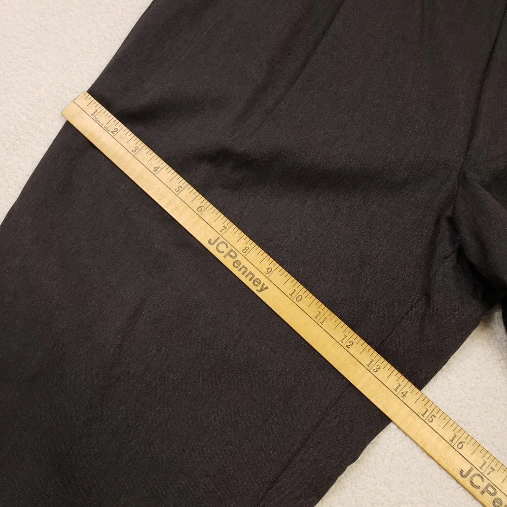 Canali Proposta Dress Pants Men 38 Gray Wool Pleated Cuffed Italy 79220 Trousers